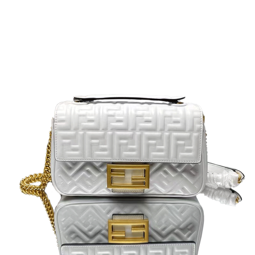 Fendi Mid-length Baguette ChainFF Theme Pattern Bag （Perfect Replica）