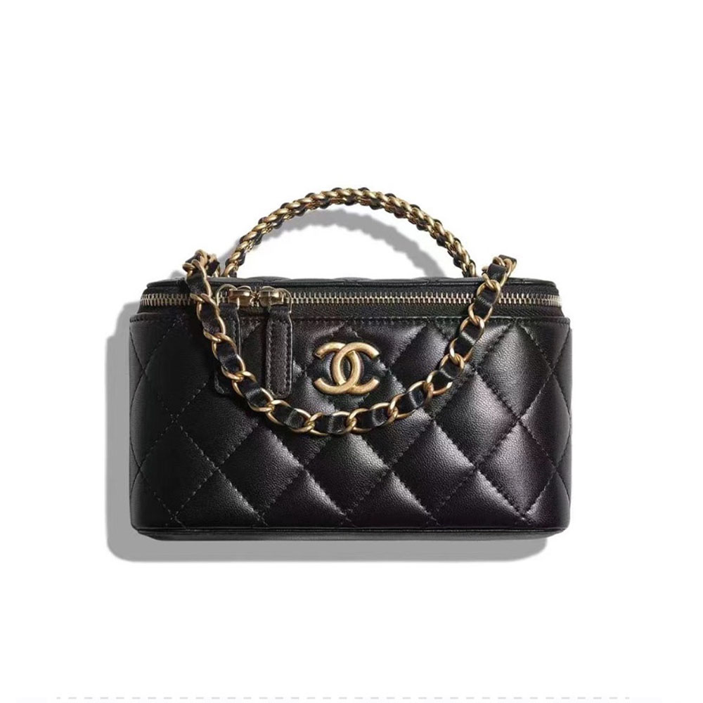 Chanel Lambskin Hollow Handle Makeup Box(Perfect Replica)