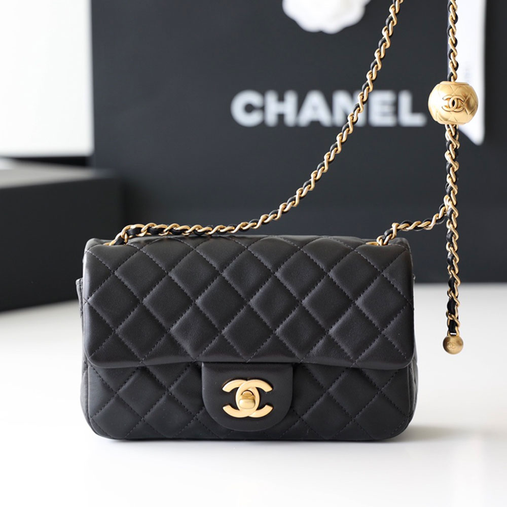 Chanel CF Calfskin Golden Ball 20CM（Perfect Replica）