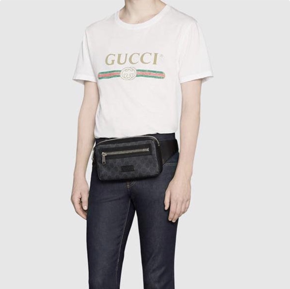 Gucci Canvas & Leather Waist bag(Perfect Replica)