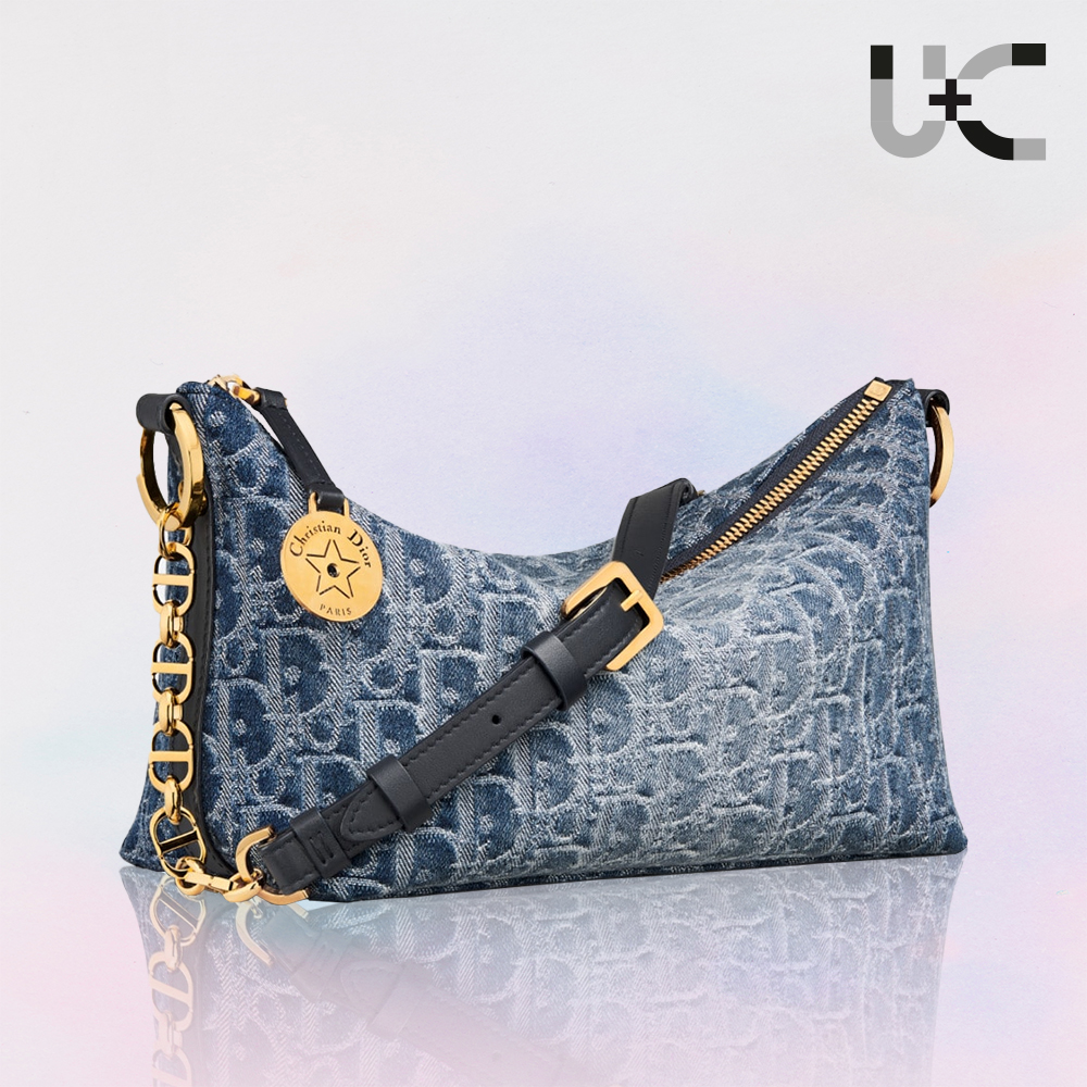 DIOR Oblique Star Hobo Denim Bag (Perfect Replica)