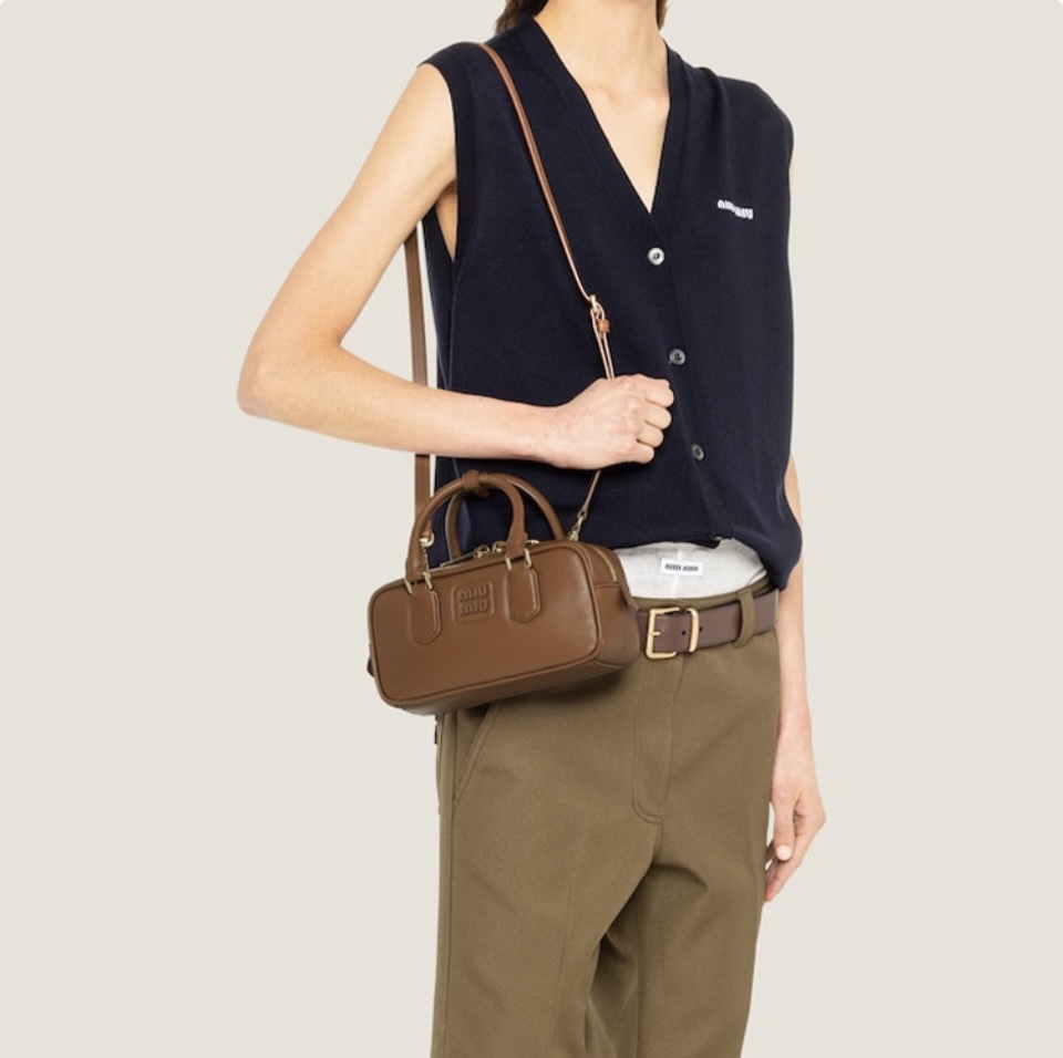 MIU MIU Arcadie Leather Handbag（Perfect Replica）