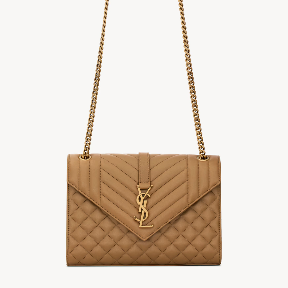 Saint Laurent YSL Envelope Medium 24- Embossed Leather(Perfect Replica)