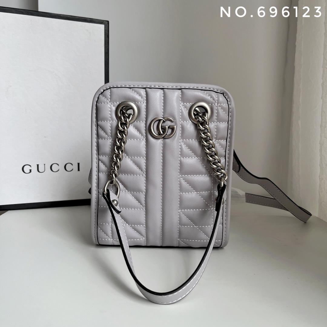 Gucci Marmont Leather Handbags(Perfect Replica)