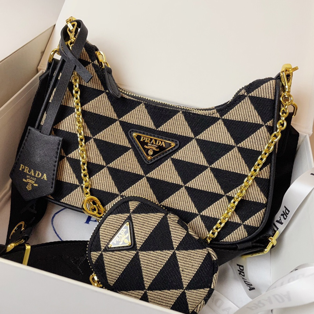 Prada Canvas Armpit Shoulder Bag Handbag（Perfect Replica）