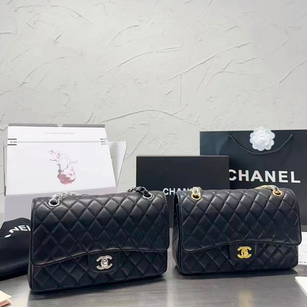 Chanel Caviar CF Medium 25CM(Perfect Replica)