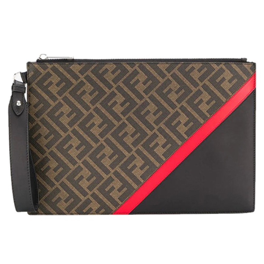 FENDI Printed Canvas Clutch (Perfect Replica)