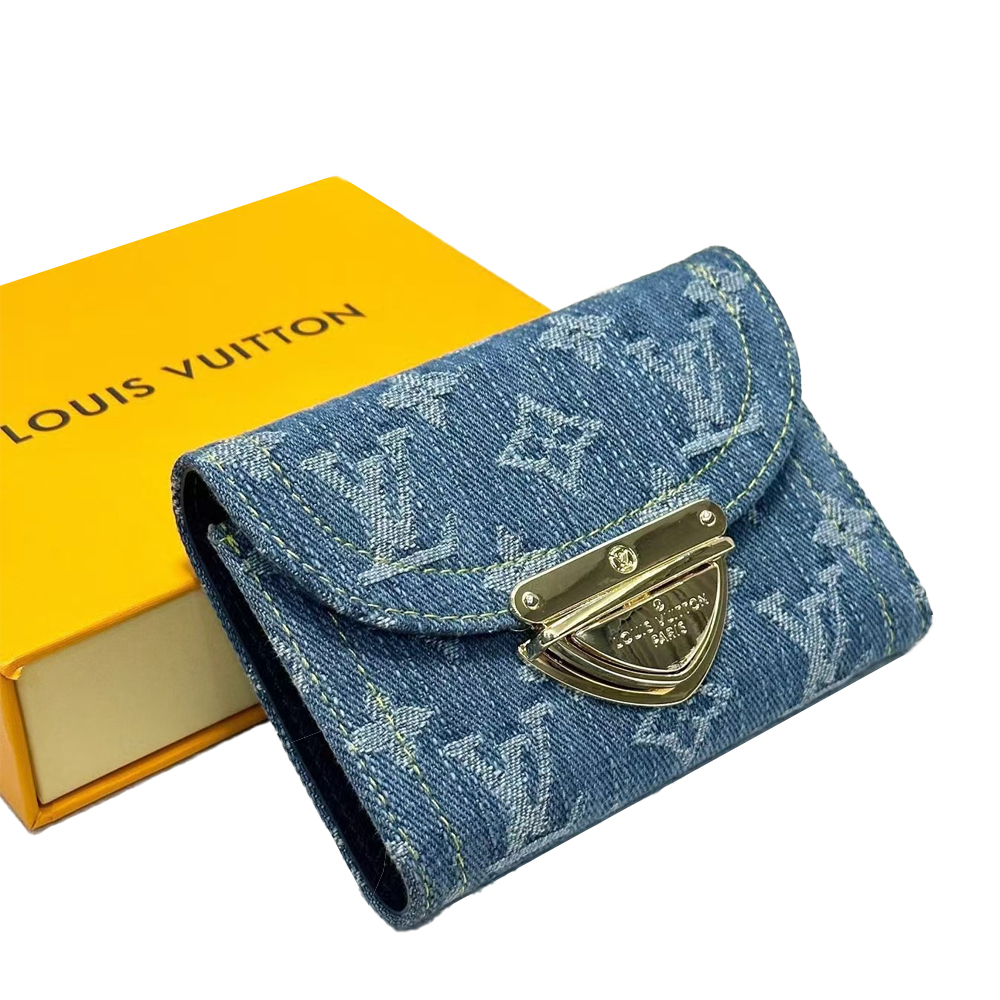 Louis Vuitton LV Monogram Jacquard Denim Money Clip （Perfect Replica）