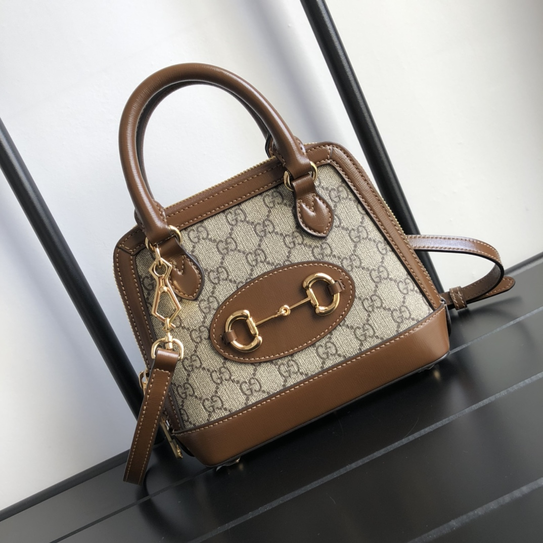 Gucci Hrsebit 1955 Shell Handbag (Perfect Replica)
