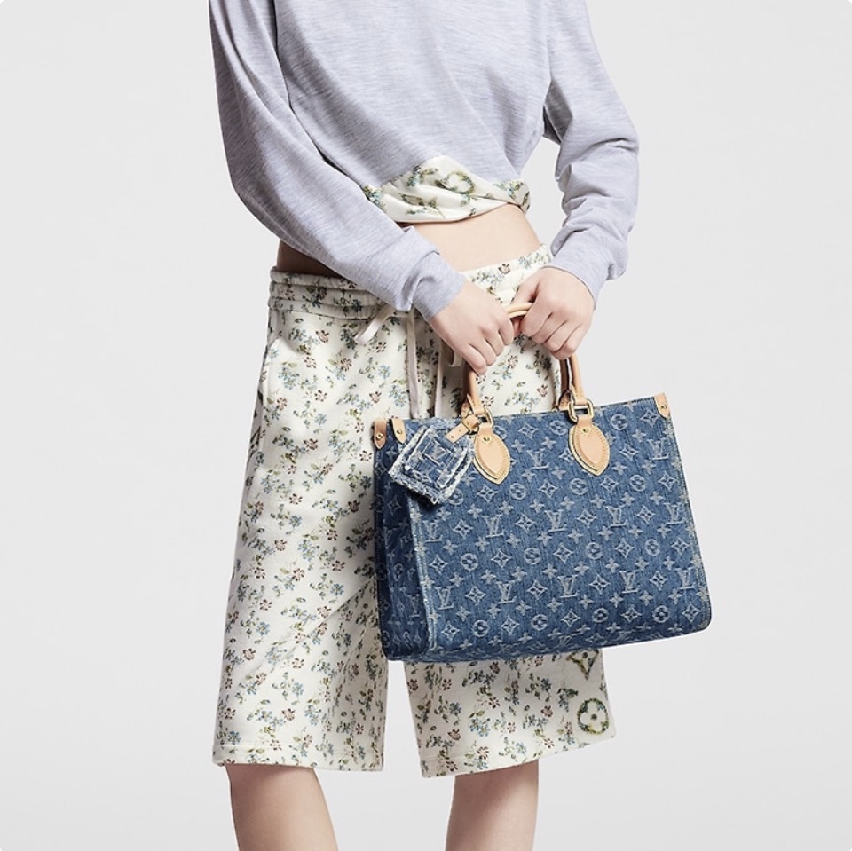 Louis Vuitton LV ONTHEGO Denim Bag M46871(Perfect Replica)