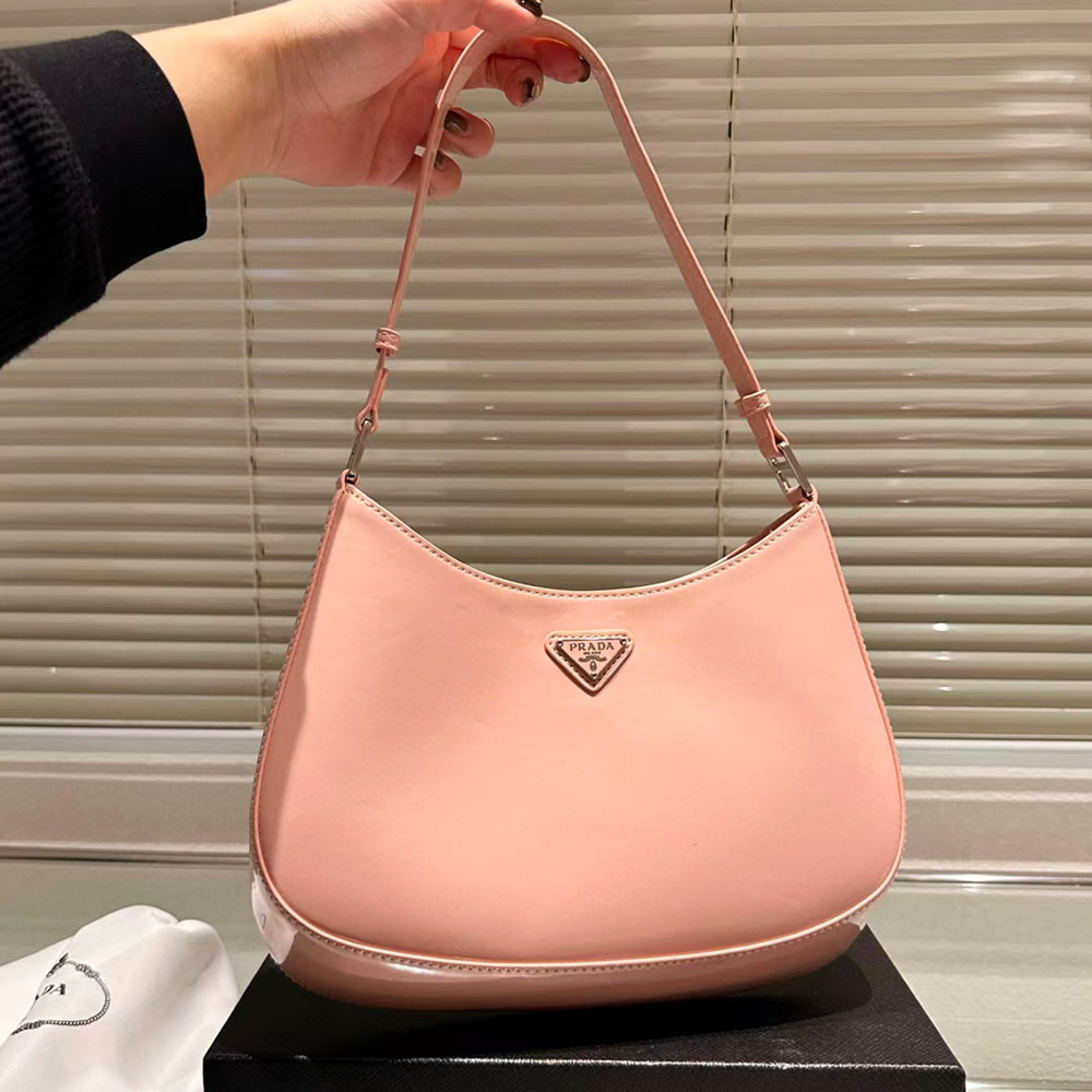 PRADA Calfskin Hobo Bag Shoulder Bag (Perfect Replica)