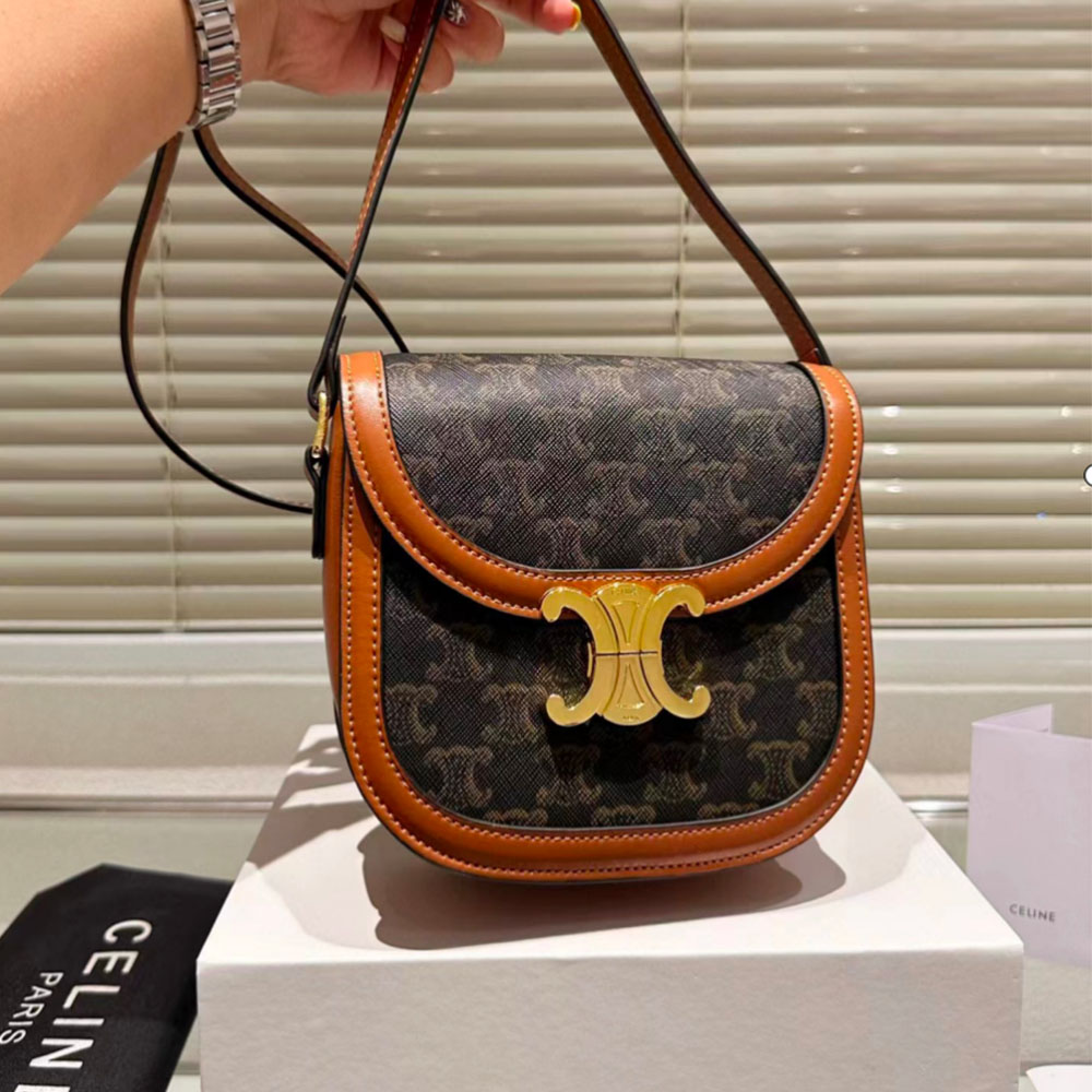 CELINE Triomphe Teen Besace Tan(Perfect Replica)