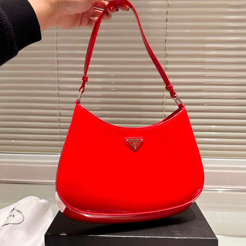 PRADA Calfskin Hobo Bag Shoulder Bag (Perfect Replica)