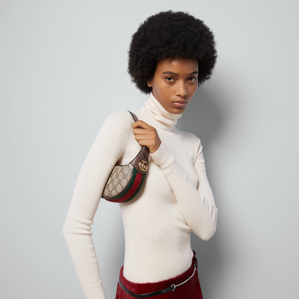 Gucci Ophidia Canvas&Leather Shoulder  Bags (Perfect Replica)