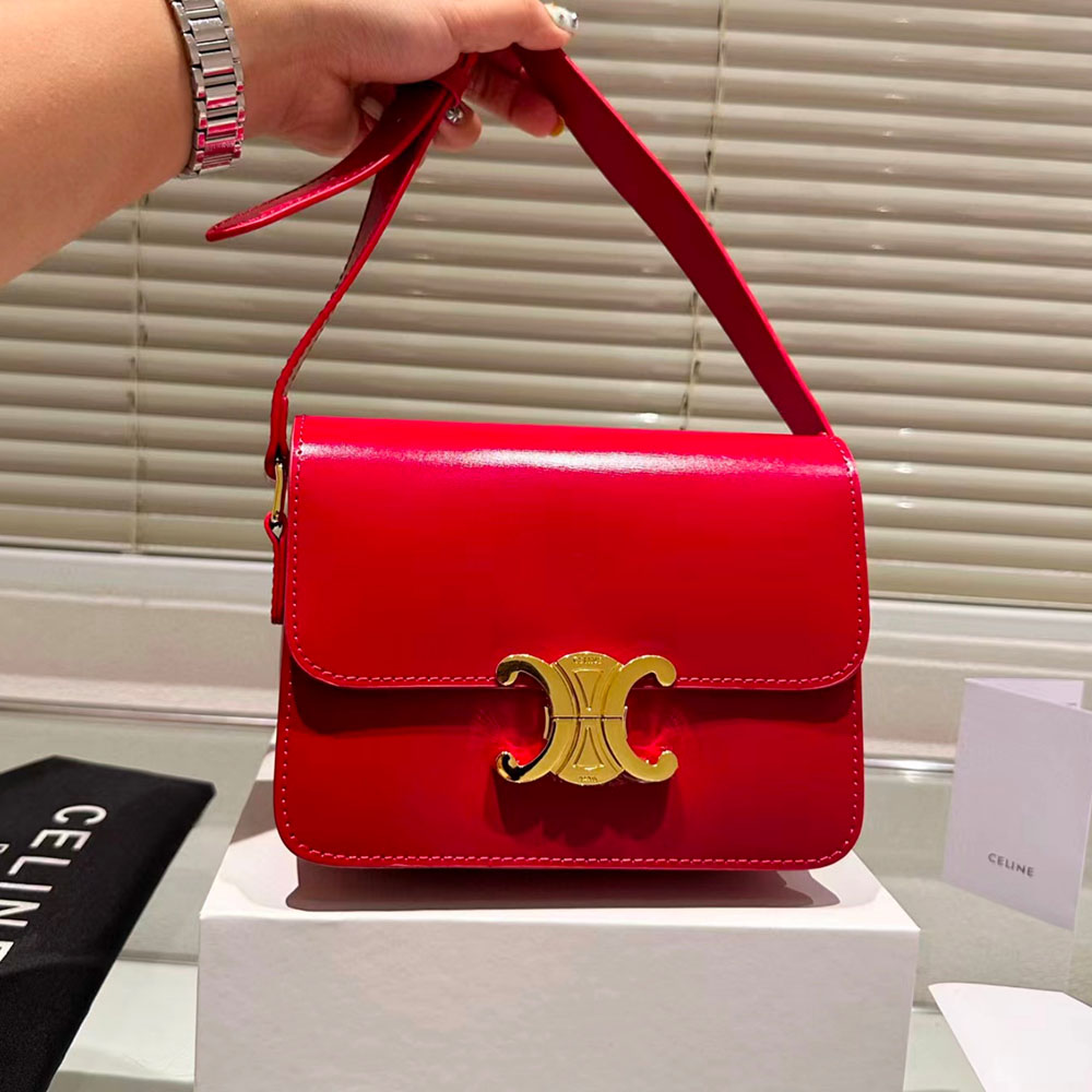 CELINE Triomphe Shoulder Bag Small&Medium(Perfect Replica)