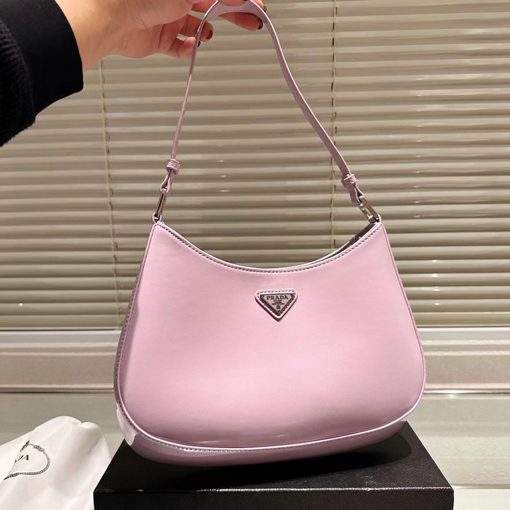 PRADA Calfskin Hobo Bag Shoulder Bag (Perfect Replica)
