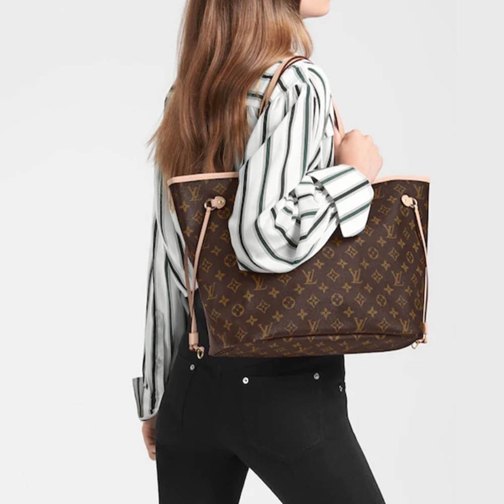 Louis Vuitton LV Neverfull Tote Bag Handbag M41177 MM&GM