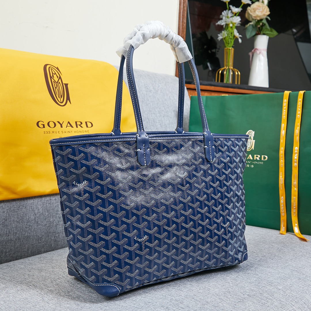 Goyard artois bag navy blue