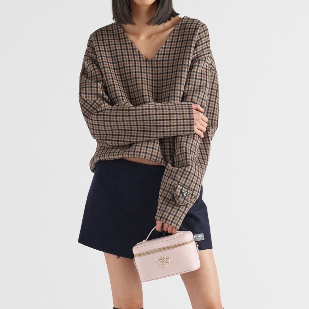 Prada Leather Makeup Bag (Perfect Replica)