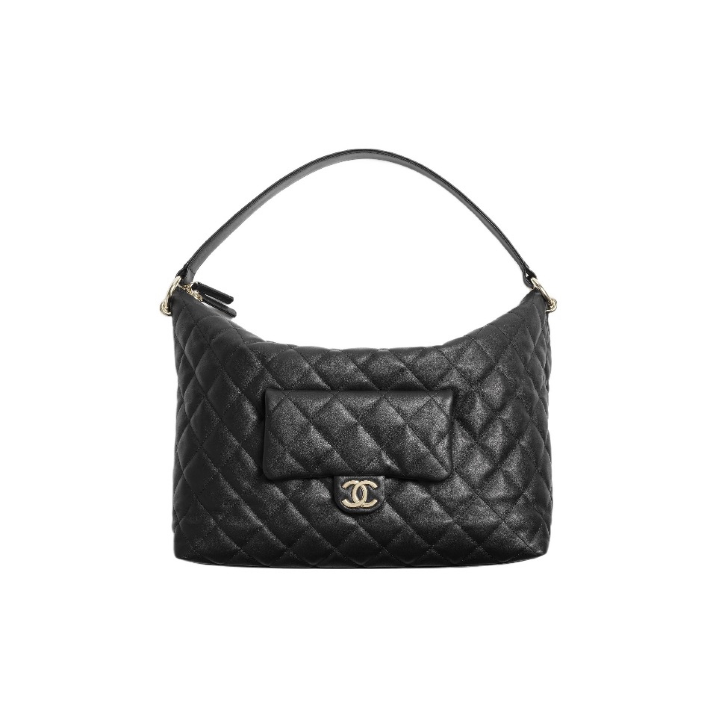 Chanel Hobo Calf Leather Shoulder Bag Handbag (Perfect Replica）