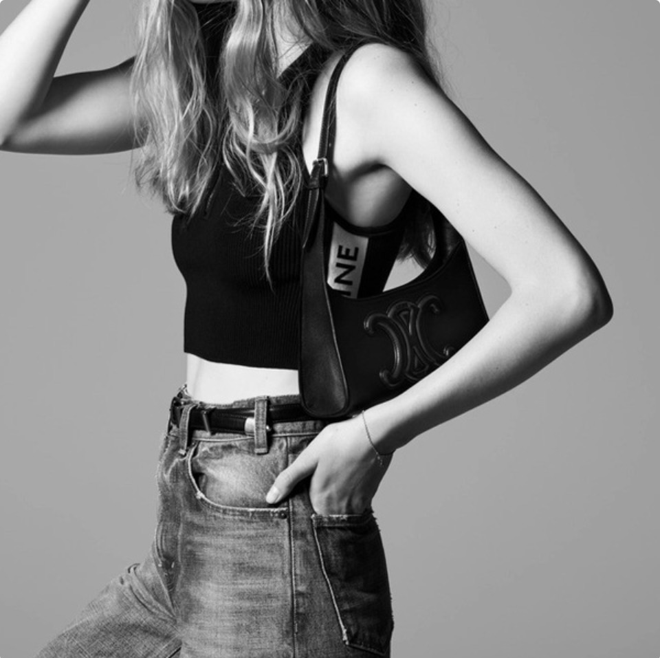 Celine Cuir Triomphe Relief Handbag(Perfect Replica)