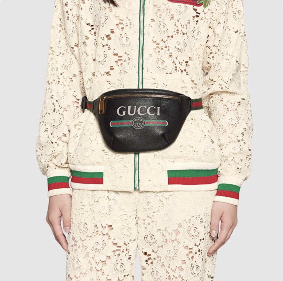 Gucci Leather Waist Bag(Perfect Replica)