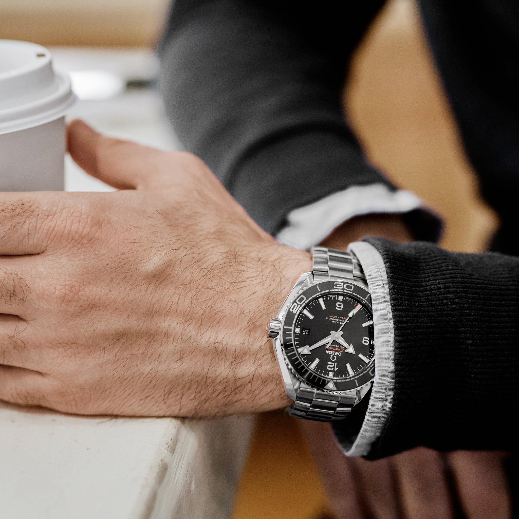 Seamaster Planet Ocean 600M Co-Axial Master Chronometer 43.5mm Black Dial On Bracelet