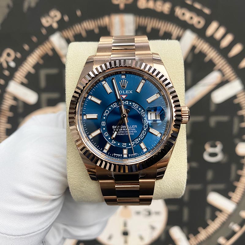 Sky-Dweller 18k Everose Gold Men's Watch 336935-0001