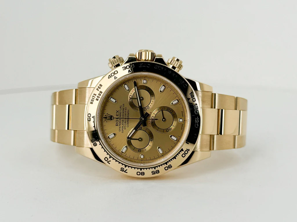 Rolex Yellow Gold Cosmograph Daytona 40 Watch   Champagne Index Dial   116508