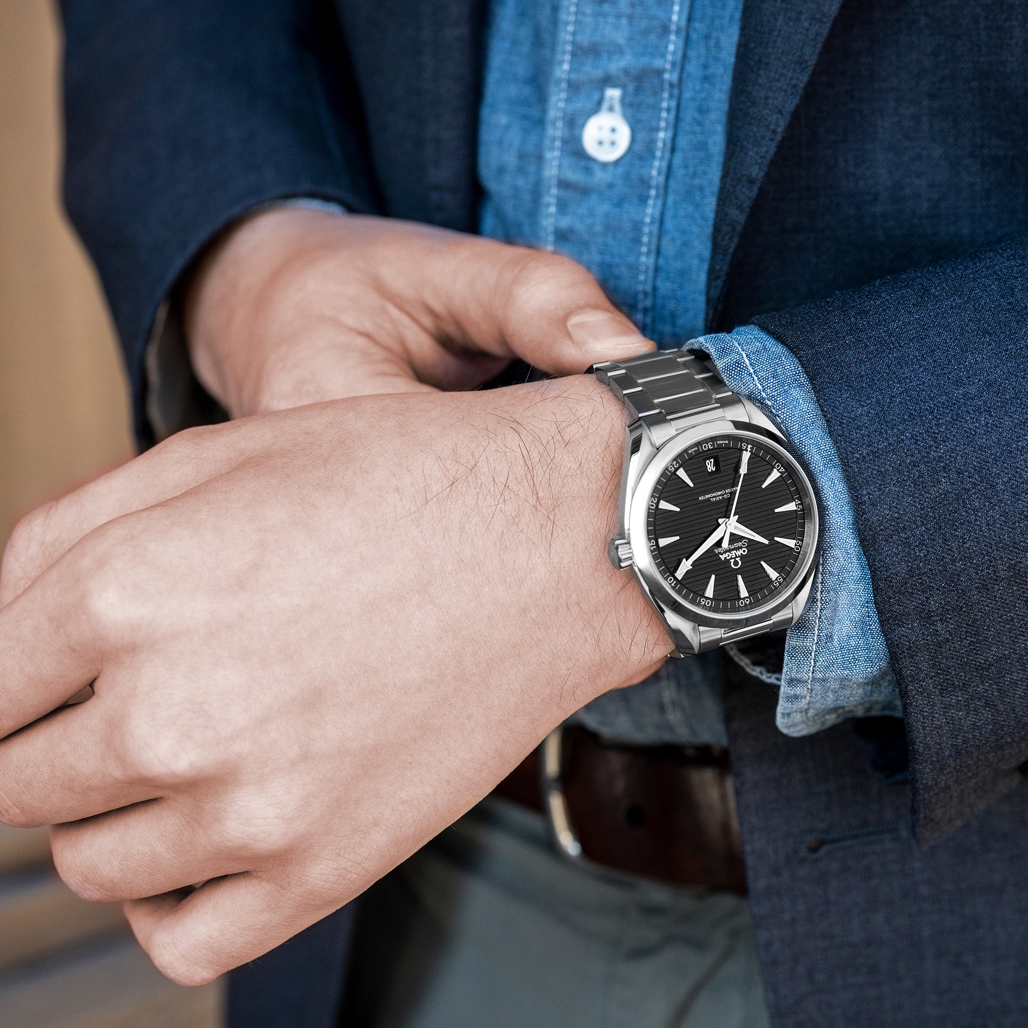 Seamaster Aqua Terra 150M Co-Axial Master Chronometer 41mm Black Dial On Bracelet