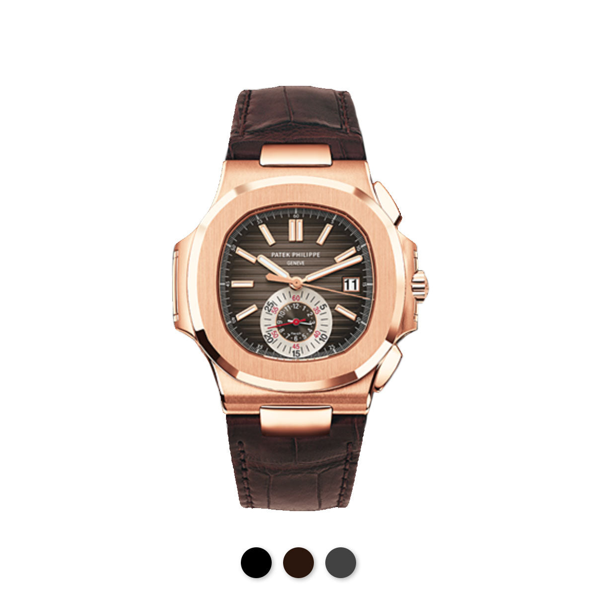 Patek Philippe - Rubber B strap for Nautilus 5980 RG - SwimSkin