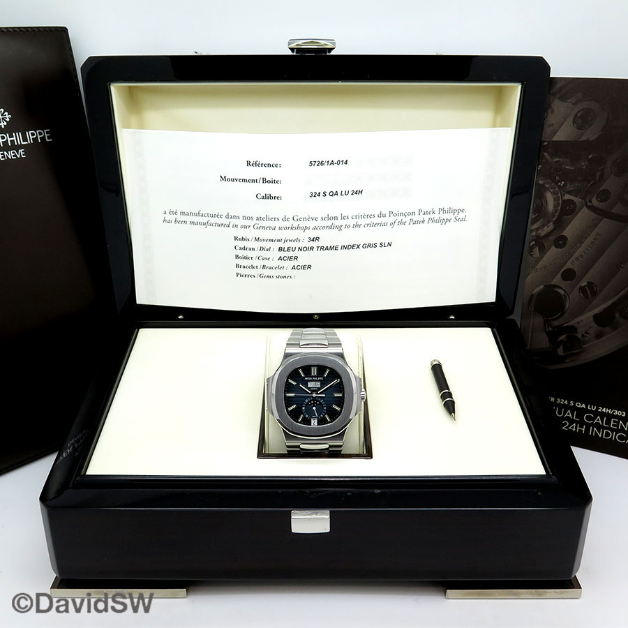 Patek Philippe 5726/1A Nautilus Annual Calendar Moonphase