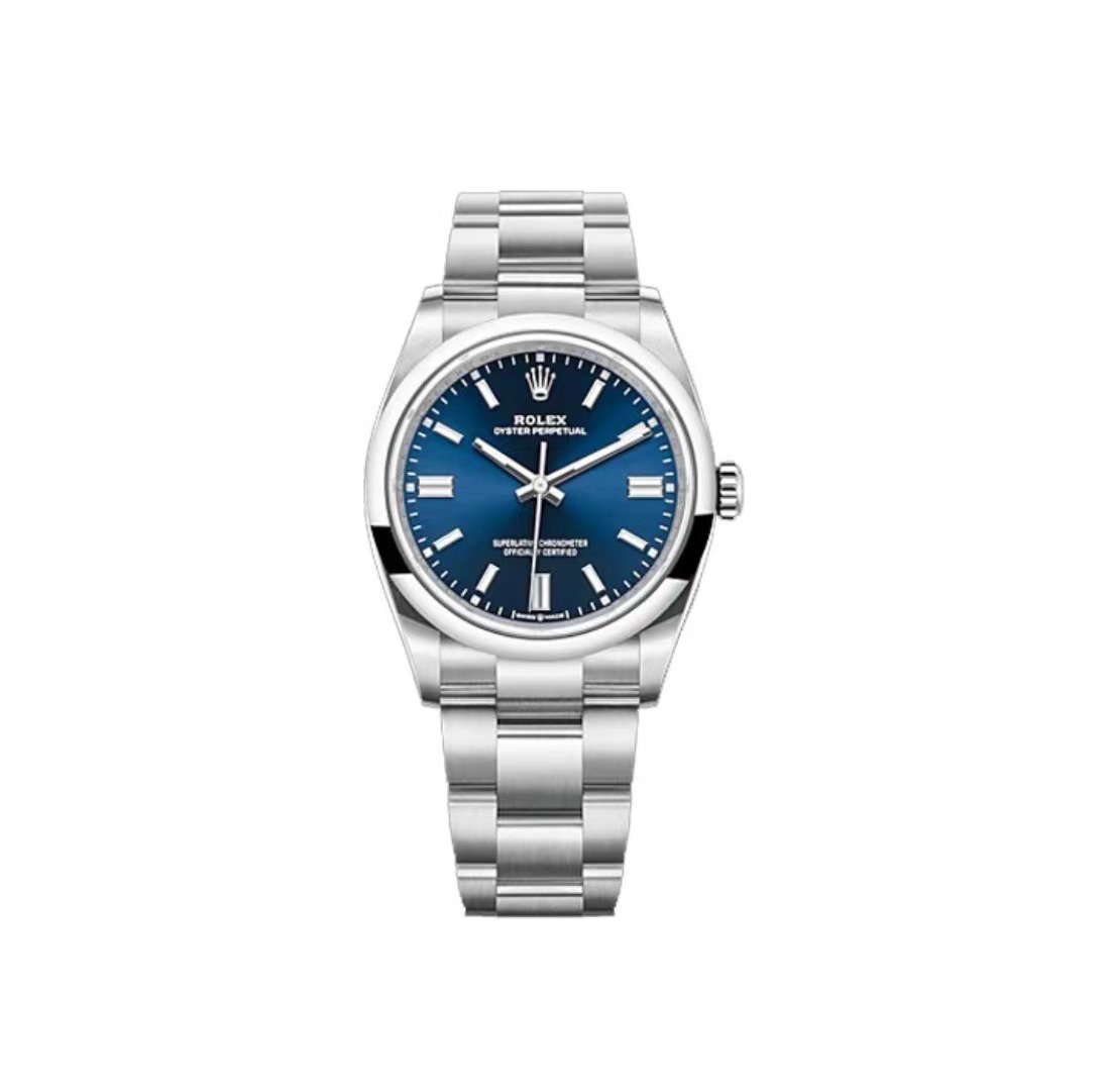 Rolex Oyster Perpetual M126000-0003 Bright Blue Dial 36MM