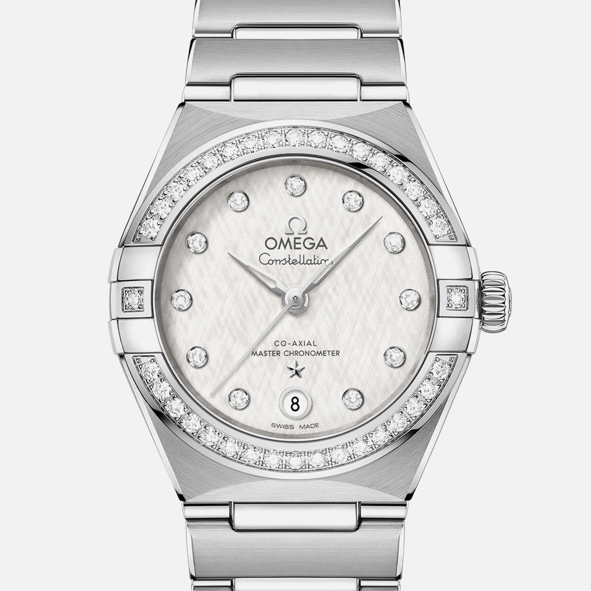 Constellation Co-Axial Master Chronometer 29mm Stainless Steel With Diamond-Set Bezel