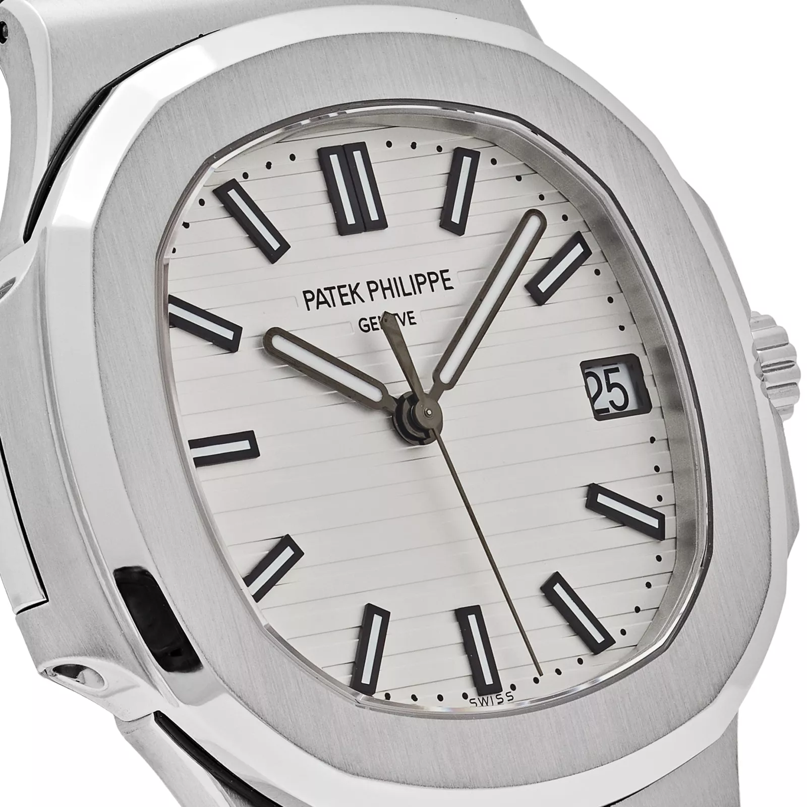 Patek Philippe Nautilus Gold White Dial Mens Watch 5711/1A-011