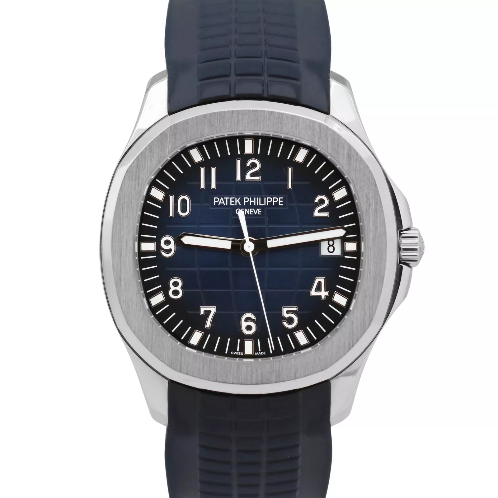 Patek Philippe Aquanaut Blue Dial 18K White Gold Men's Watch 5168G-001