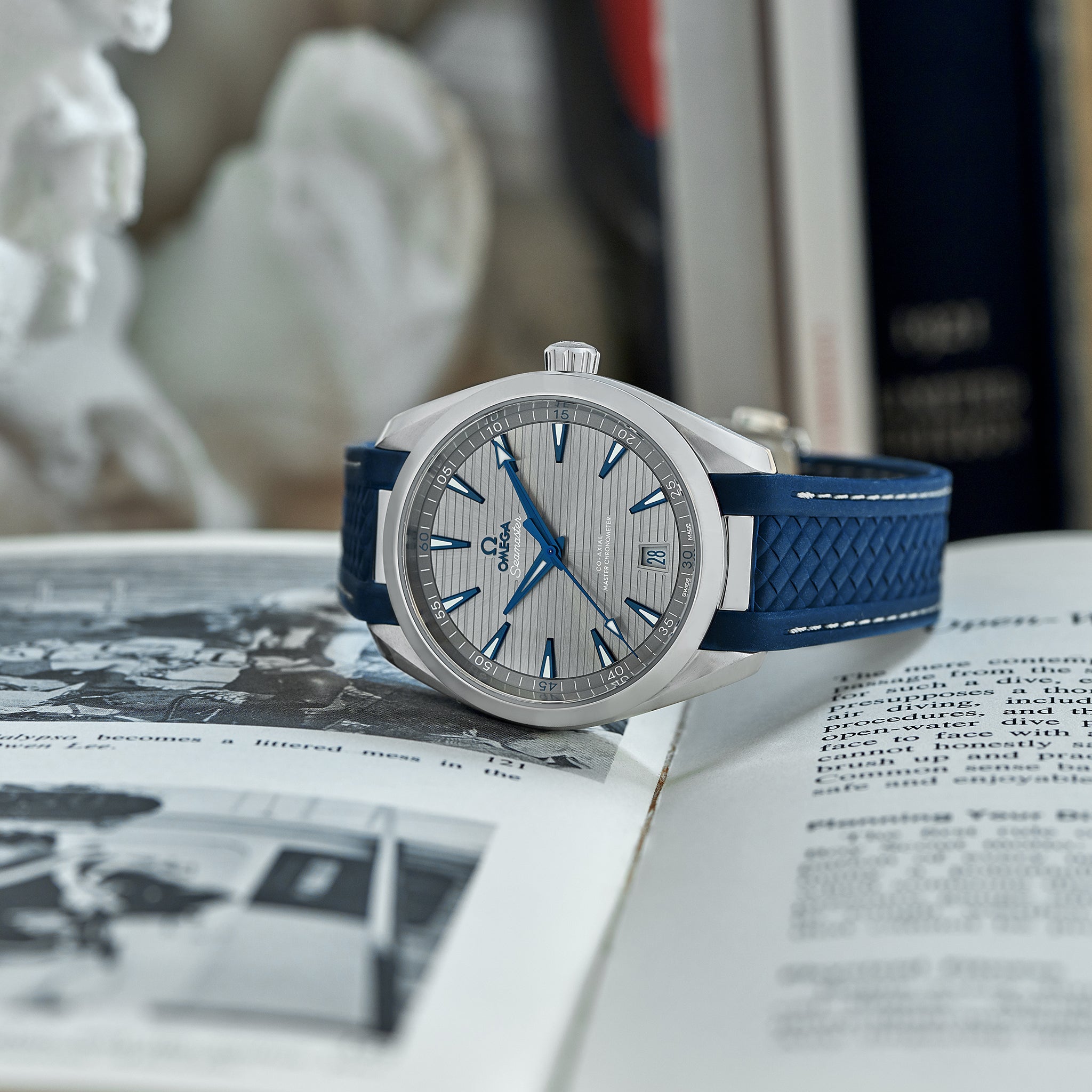 Seamaster Aqua Terra 150M Co-Axial Master Chronometer 41mm Grey Dial On Rubber Strap