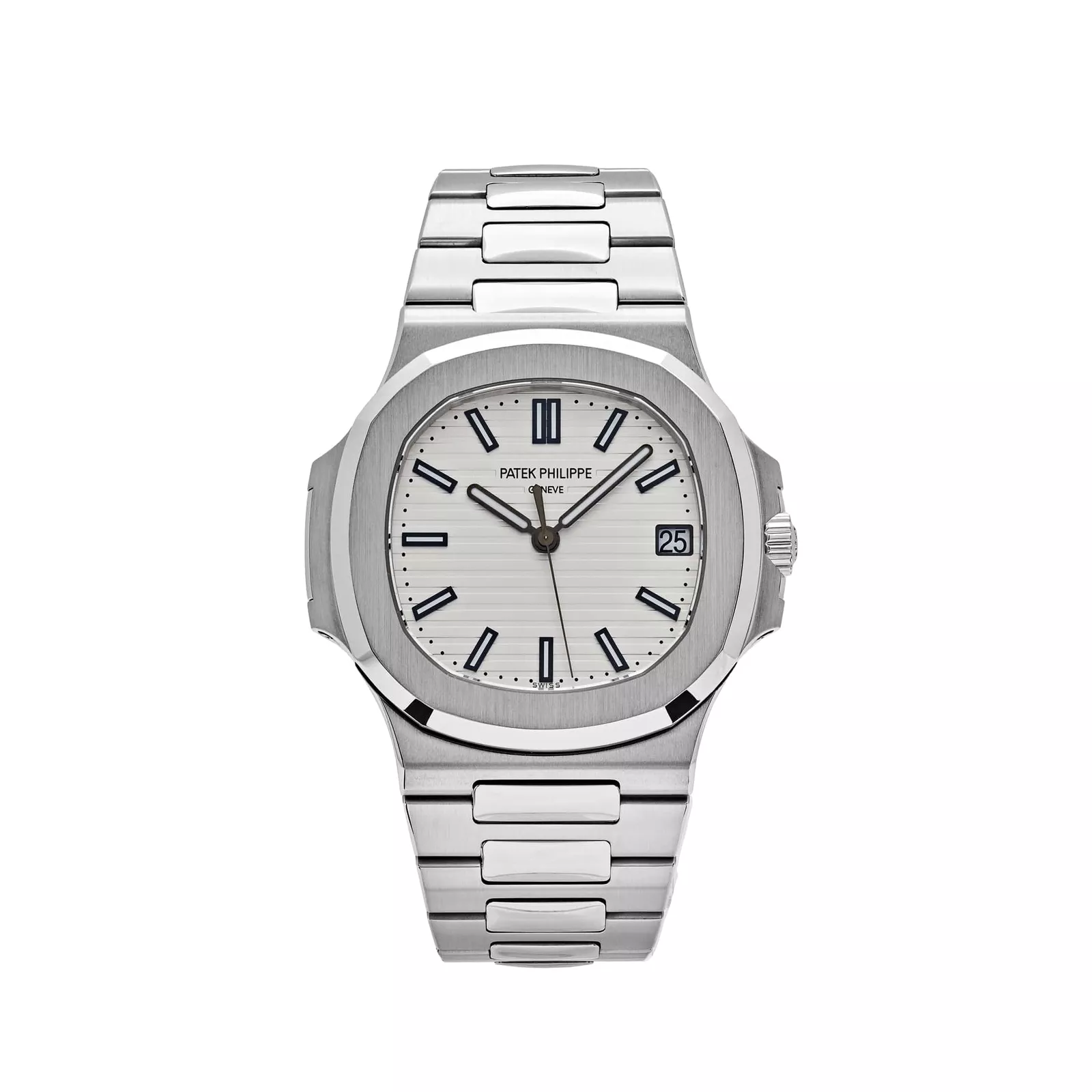 Patek Philippe Nautilus Gold White Dial Mens Watch 5711/1A-011