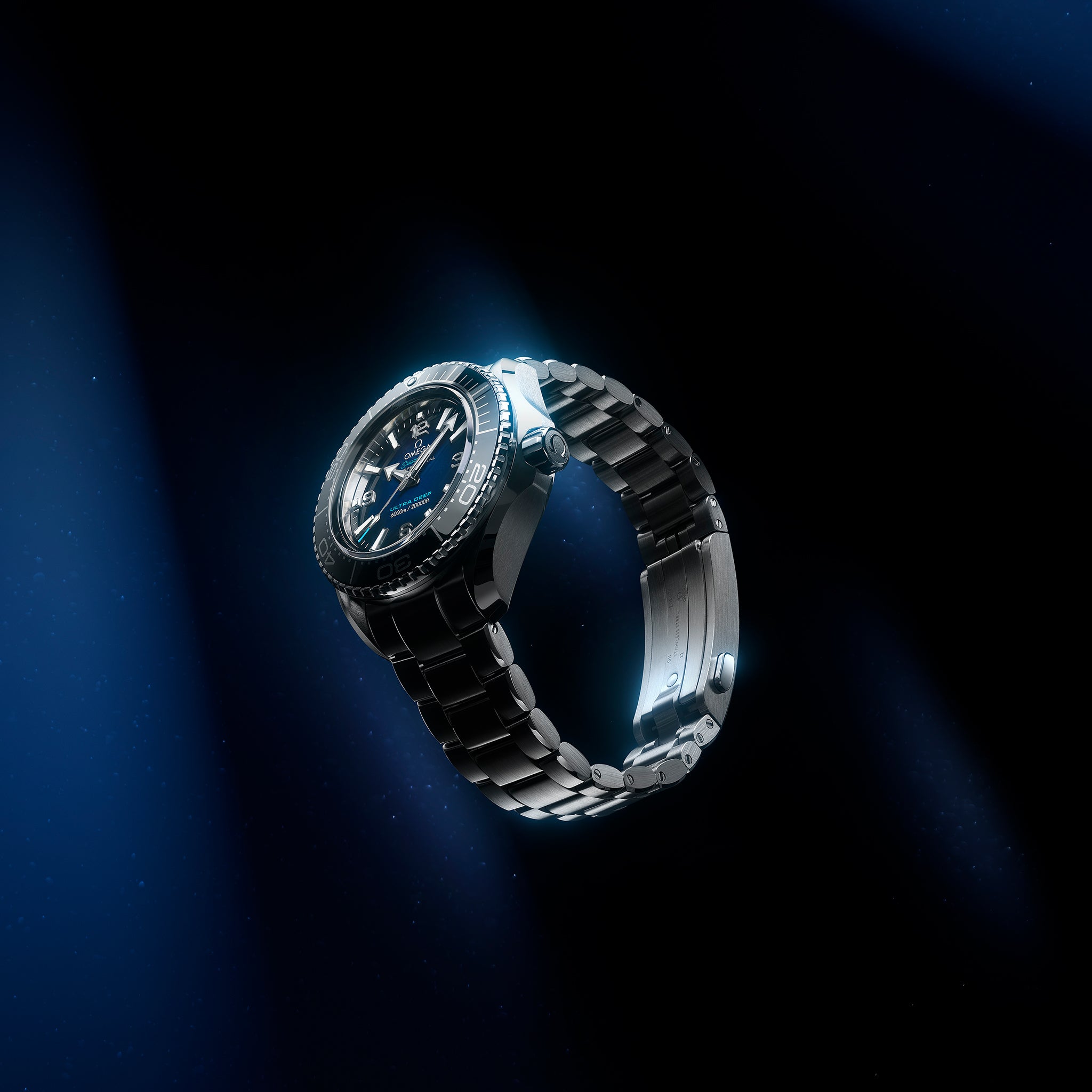 Seamaster Planet Ocean Ultra Deep Professional 6000M Co-Axial Master Chronometer 45.5mm Blue Dial On Bracelet