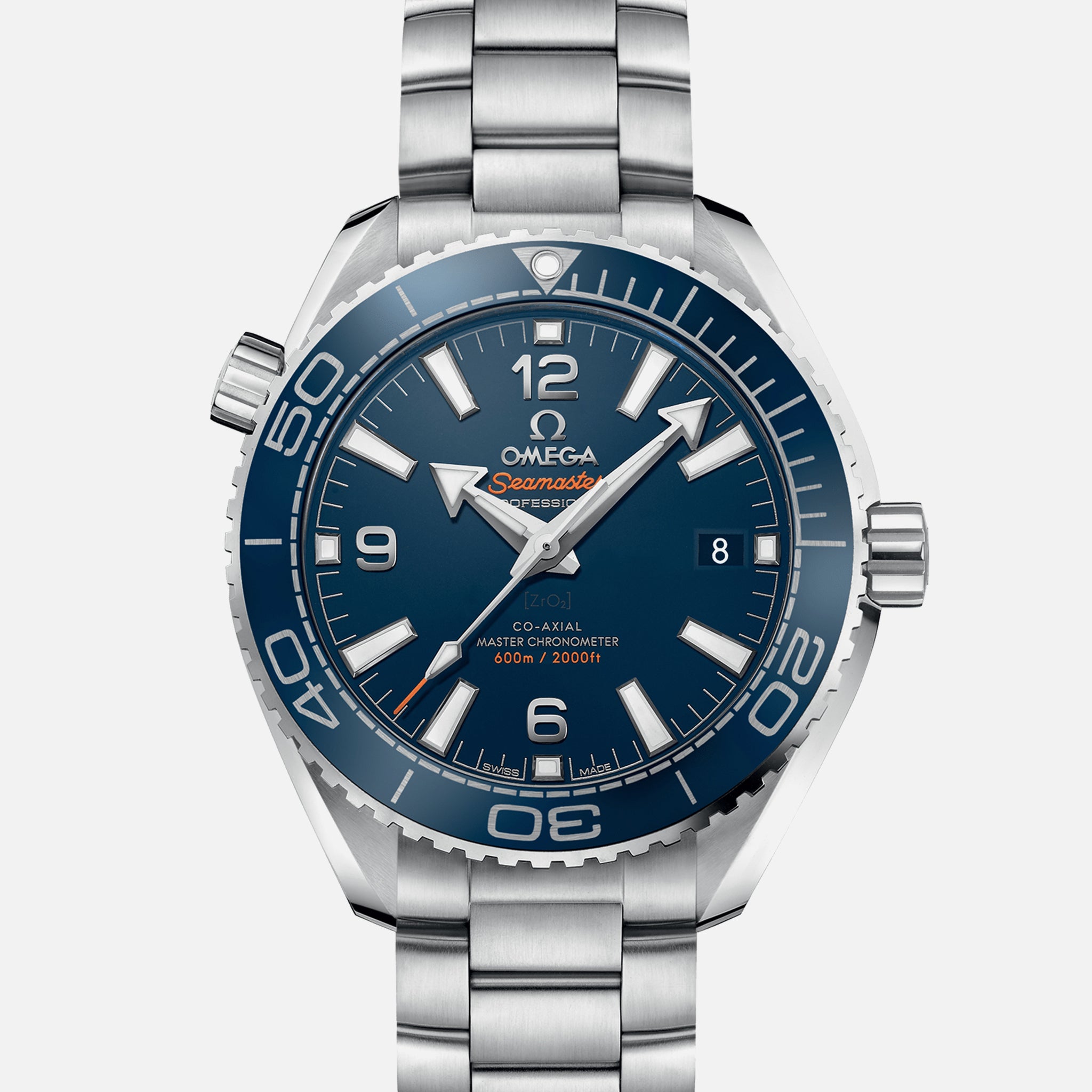 Seamaster Planet Ocean 600M Co-Axial Master Chronometer 39.5mm Blue Dial On Bracelet
