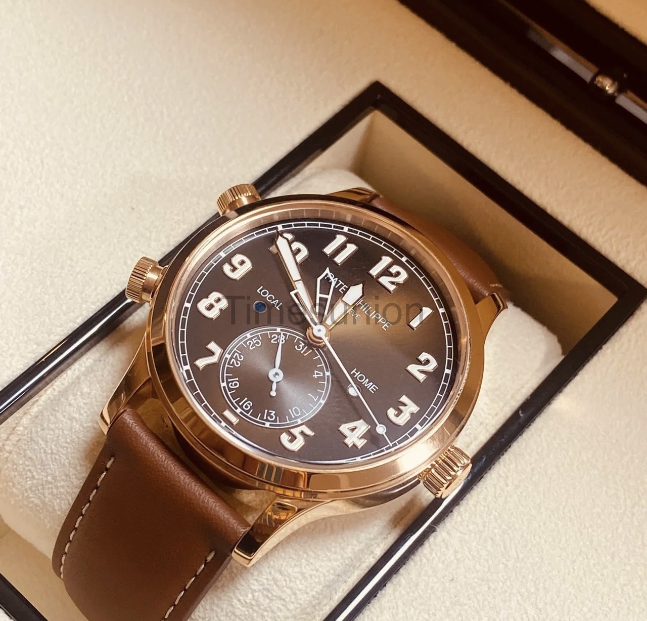 PATEK PHILIPPE Patek Philippe 42 mm 18k rose gold complication timepiece series watch 5524R-001