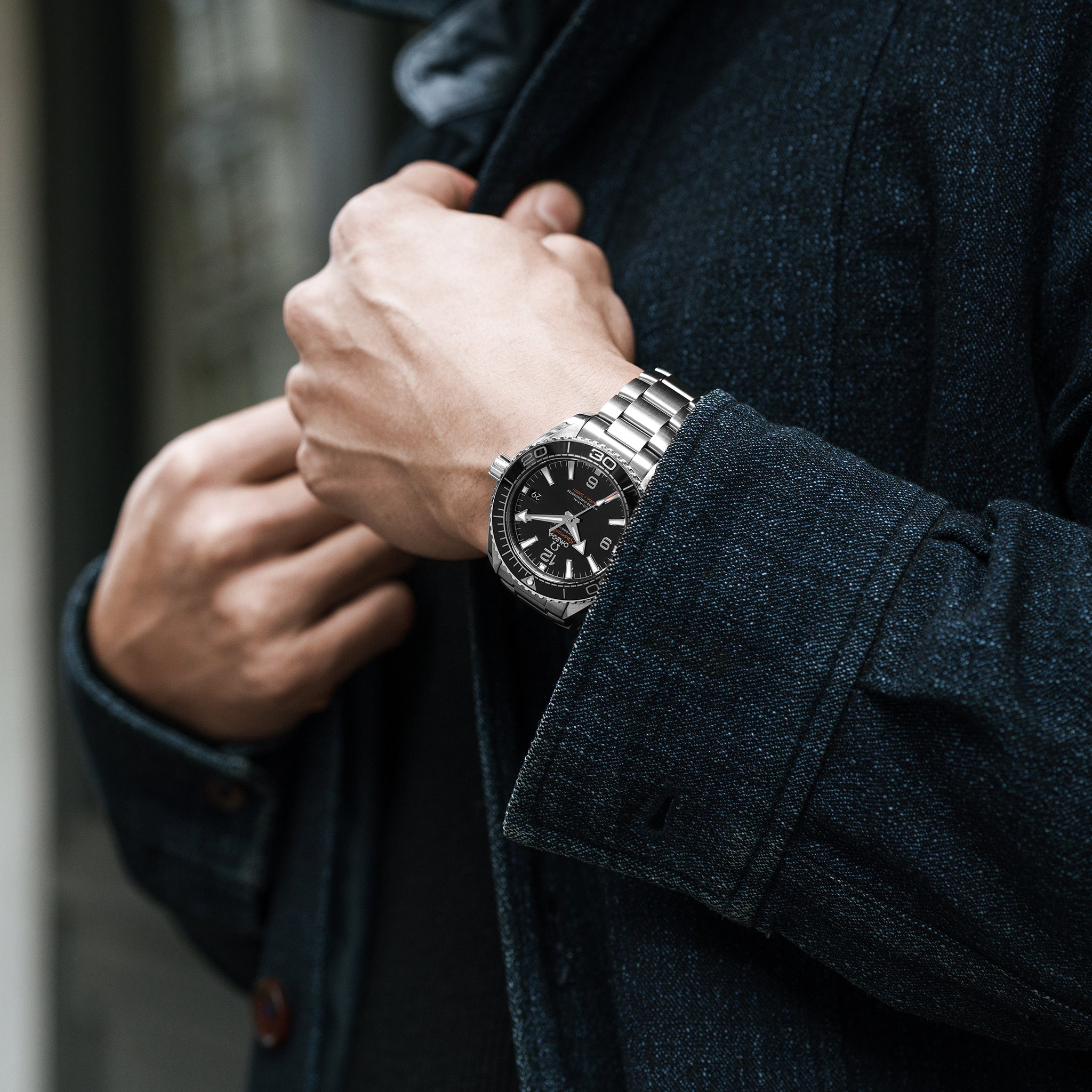 Seamaster Planet Ocean 600M Co-Axial Master Chronometer 39.5mm Black Dial On Bracelet