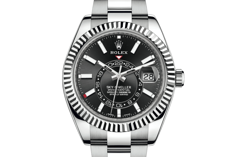 Rolex Sky-Dweller, 42mm, Oystersteel and 18k White Gold, Black, Oyster, Ref# 336934-0007