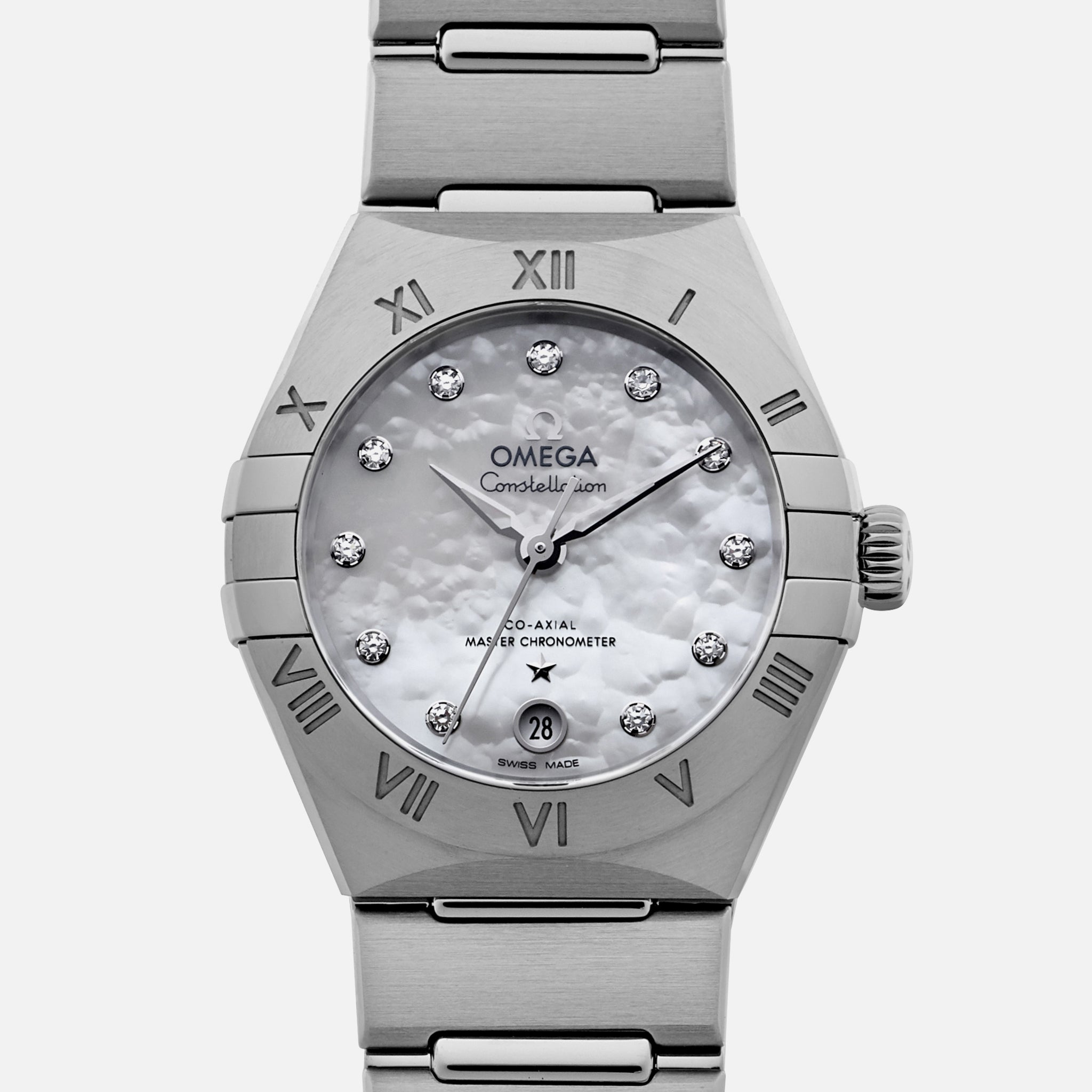 Constellation Co-Axial Master Chronometer 29mm Stainless Steel With Diamonds