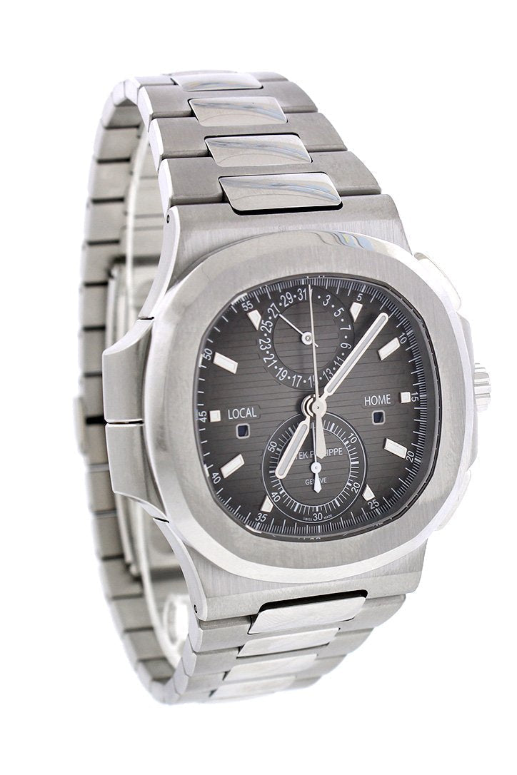 Patek Philippe Nautilus Travel Time Chronograph Stainless Steel Automatic Men's Watch 5990-1A-001