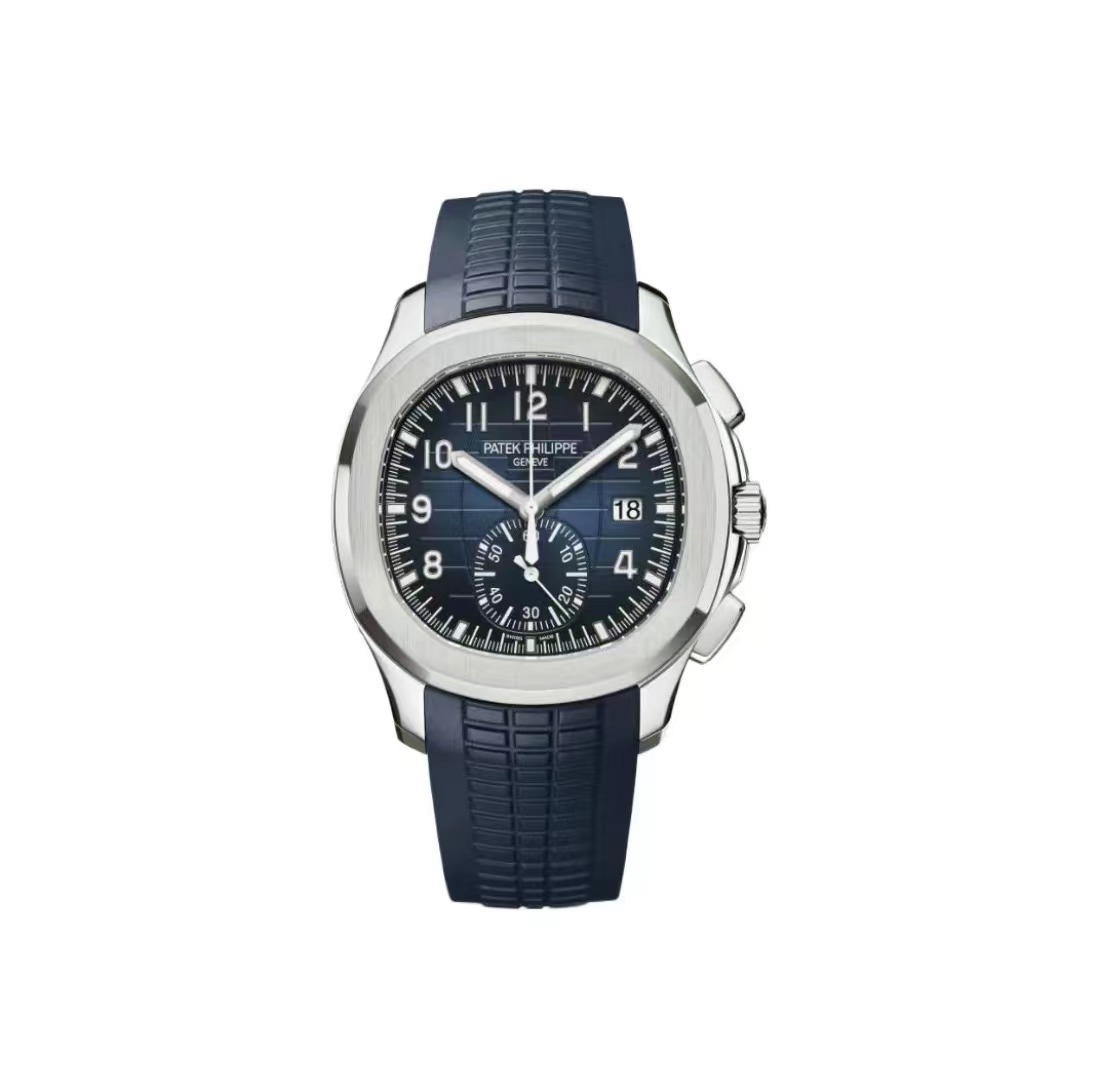 PATEK PHILIPPE AQUANAUT 120m Waterproof Automatic Mechanical Movement Composite Waterproof Material Strap 42.2mm Men's Blue 5968G-001