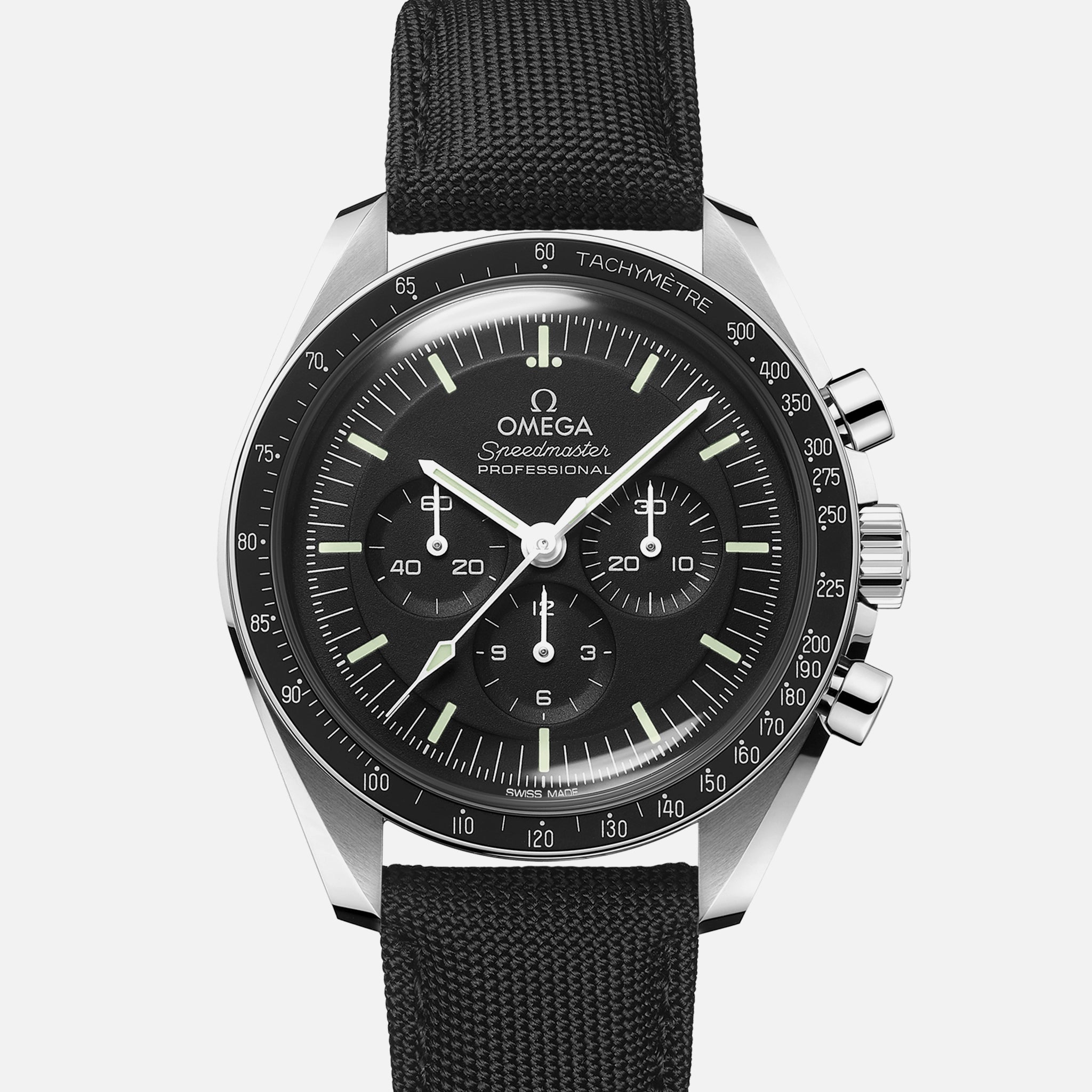 Speedmaster Moonwatch Professional Co-Axial Master Chronometer Chronograph 42mm Hesalite Crystal On Strap With Caliber 3861
