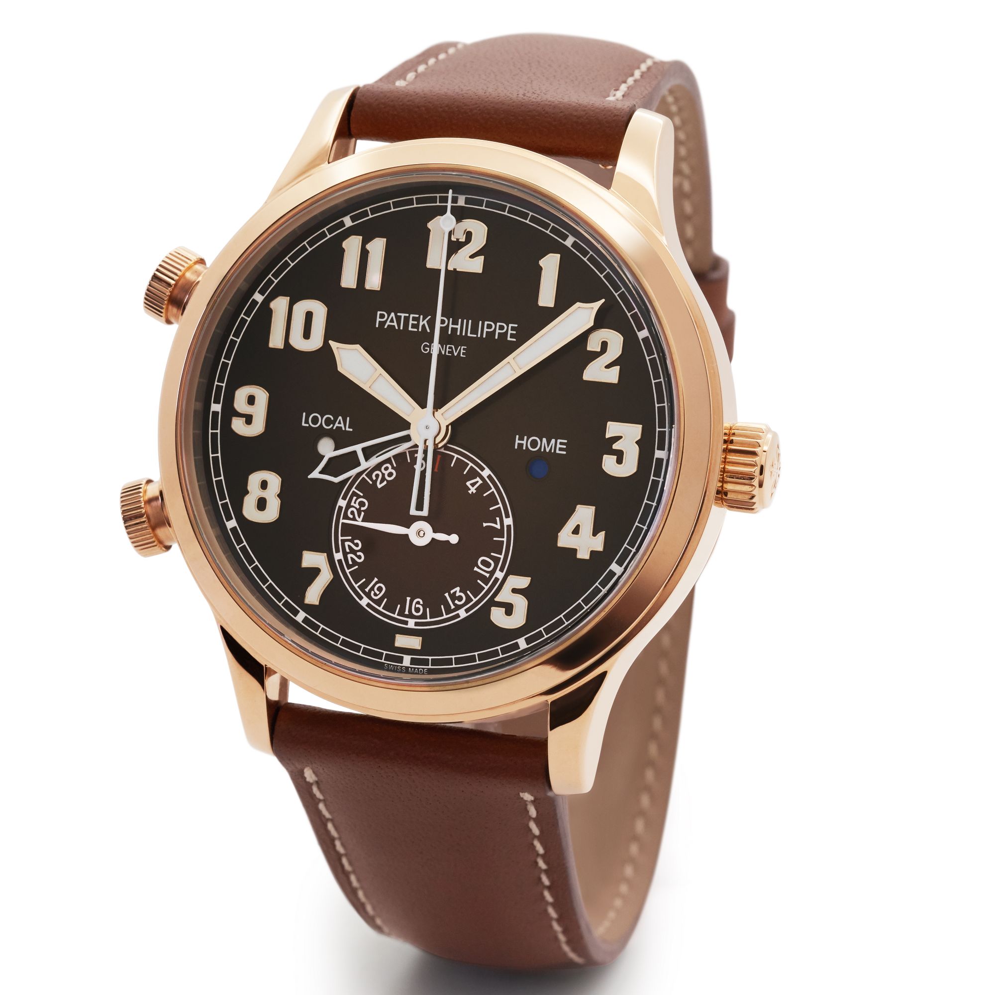 Patek Philippe Complications Calatrava Pilot Travel Time Automatic Men's Watch 5524R-001