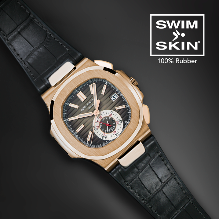 Patek Philippe - Rubber B strap for Nautilus 5980 RG - SwimSkin