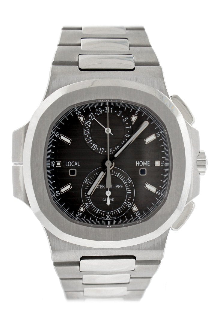 Patek Philippe Nautilus Travel Time Chronograph Stainless Steel Automatic Men's Watch 5990-1A-001